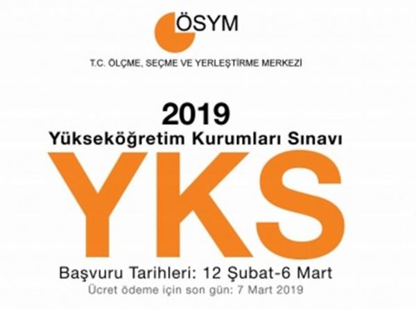 2019 YKS (Yüksek Öğretim Kurumları Sınavı) Başvuruları Başladı